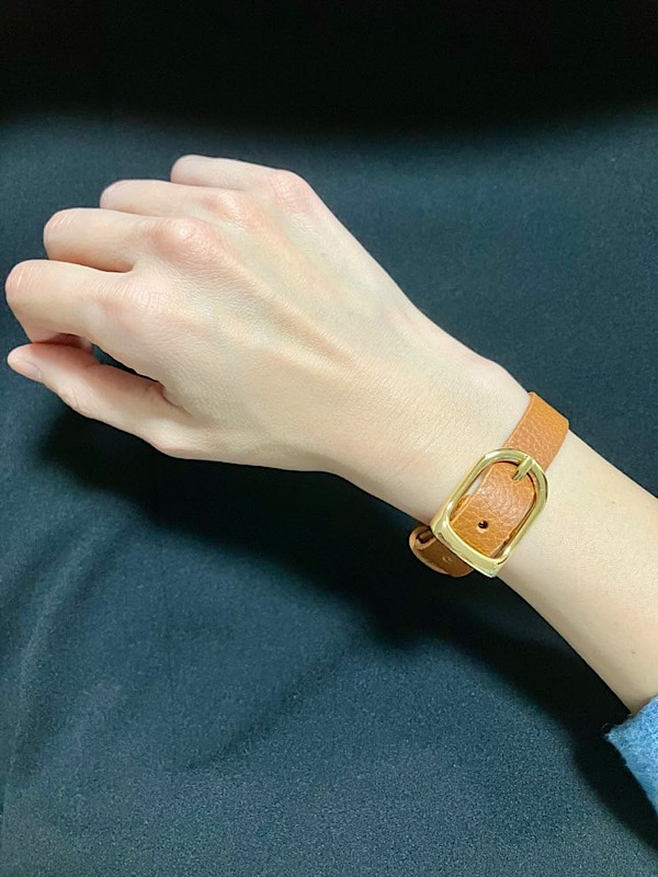 アリゾナ茶ブレスレットご着用写真