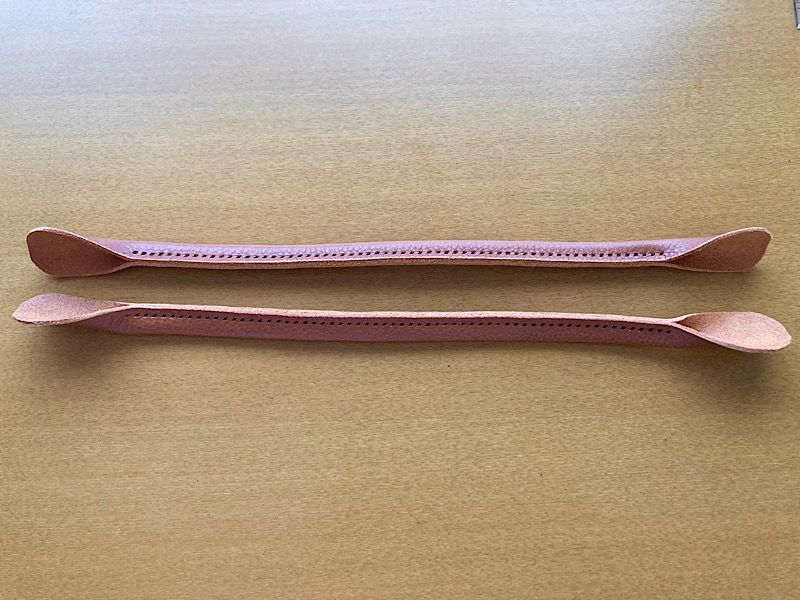 トートバッグ　持ち手　穴開け