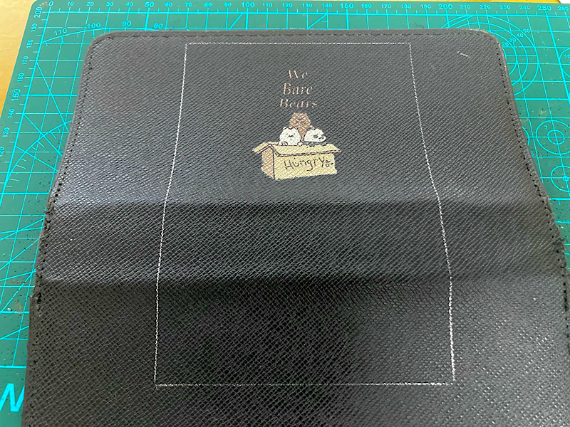 ぼくらベアベアーズ長財布 メインパーツリメイク罫書き